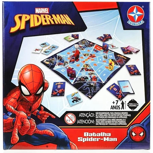 Jogo De Tabuleiro Batalha Spiderman Estrela - Jogos de Tabuleiro