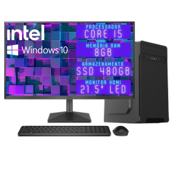 Computador Completo 3green Desktop Intel Core i5 8GB Monitor 21.5 Full HD hdmi ssd 480GB Windows 10 3D-117 é boa?