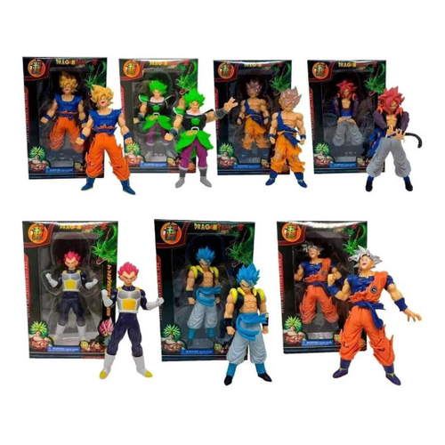 Boneco Dragon Ball Goku e Vegeta Super Sayajin com Lançador em Promoção na  Americanas