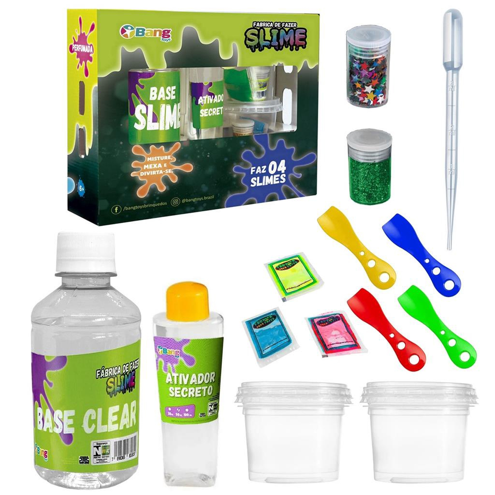 FAZENDO SLIME COM 3 CORES DE COLA NEON