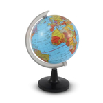 Globo Terrestre de 8,5 cm Giratório Mapa Mundi Político Escolar para Geografia