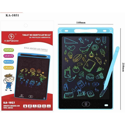 Lousa Magica Escrever Pintar e Desenhar Tablet Lcd 8.5 Polegadas