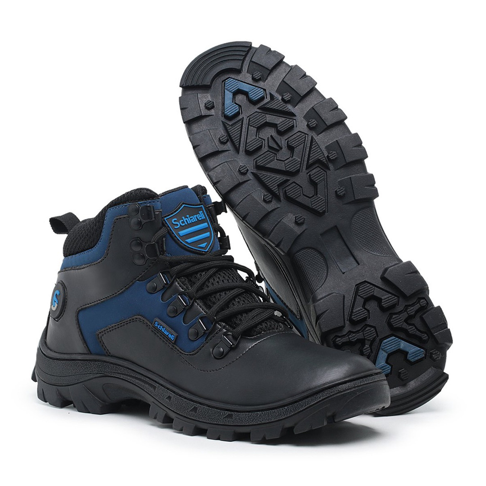 Bota Caterpillar 2160 em Couro - Azul em Promoção na Americanas