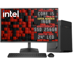 Computador Completo 3green Desktop Intel Core i5 16GB Monitor 24 Full HD hdmi ssd 256GB Windows 10 3D-154 é boa?