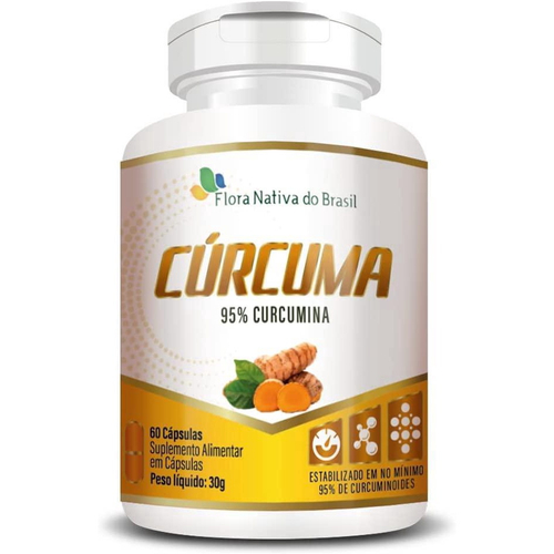 Kit 3 Cúrcuma 95% Curcumina 60 Capsulas 500Mg Flora Nativa Em Promoção ...