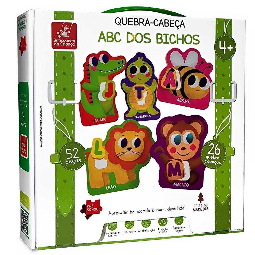 Quebra-Cabeça Alfabeto dos Animais - Toyster - Jogo Educativo :)