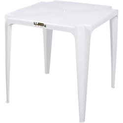 Mesa De Plástico Quadrada 70 cm Multiuso - Branco - Mor é boa?
