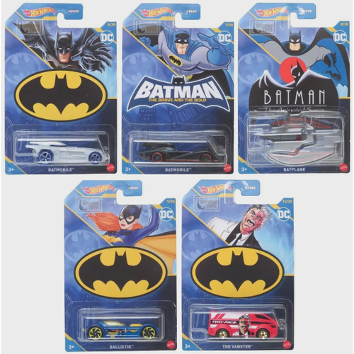 Carrinho - Hot Wheels Entertainment - Batman - Kit com 4 carrinhos