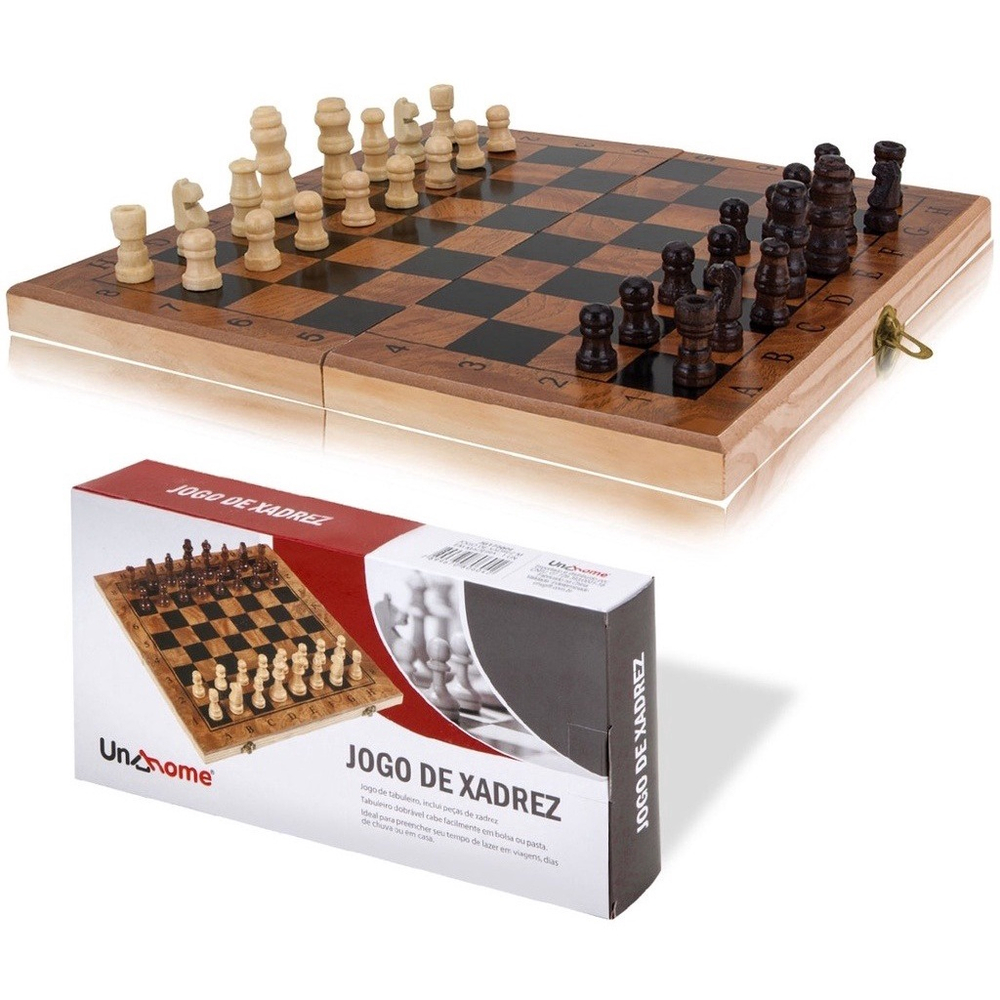 Jogo de Xadrez e Damas 2 em 1 Profissional Hoyle Games Tabuleiro Grande  39x39CM Peças Em Madeira Com 2 Gavetas - Negócio de Gênio - Diferentes  produtos com ofertas incríveis encontradas somente