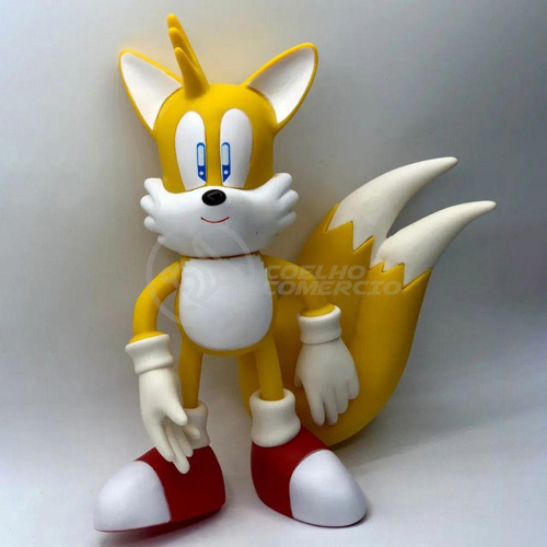 Boneco Sonic Amarelo Grande Super Size 23Cm - Sonic - Casa & Vídeo