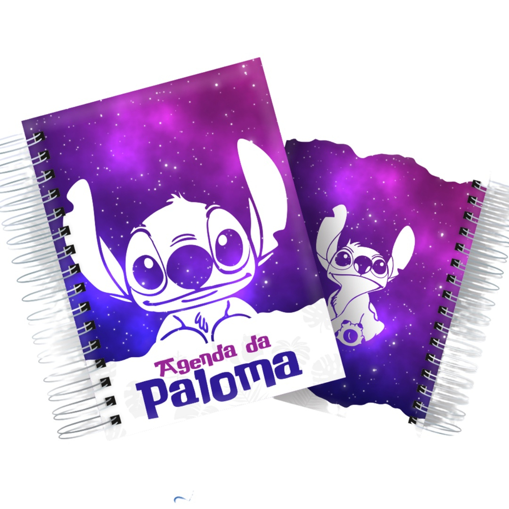 Agenda Escolar Luxo Stitch Personalizada Com Nome Na Capa Estudos ...