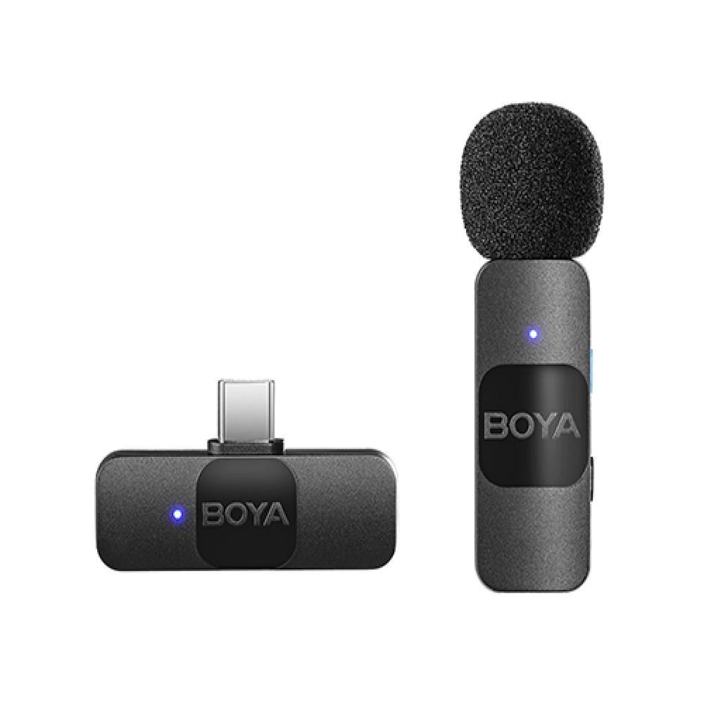 Microfone Boya By V Lapela Sem Fio Wireless Conex O Usb C Em Promo O