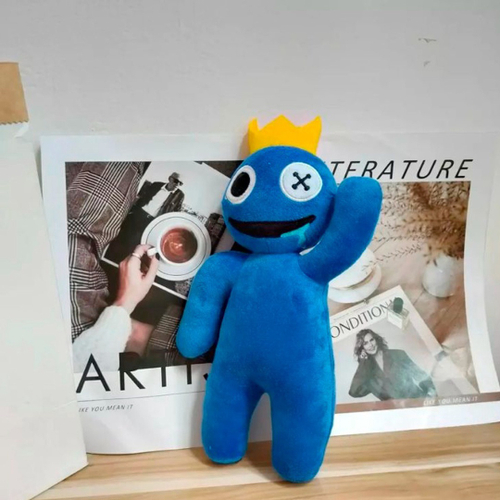 Boneco Blue Babão Rainbow Friends Jogo Roblox Azul Pelúcia