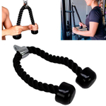 Puxador Para Triceps Em Aco E Plastico Com Corda De Nylon
