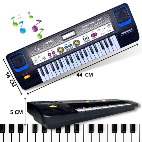 Teclado Musical Piano Infantil Com Microfone Iniciante 37 Teclas 6 Musicas  Gravadas Volume Regulável na Americanas Empresas