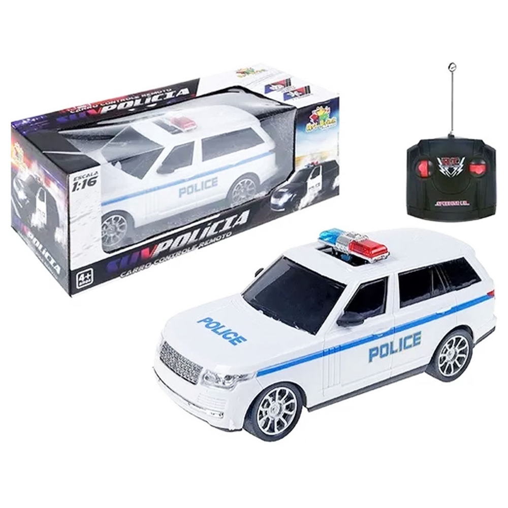 Carro Policial de Controle Remoto - Extra Festas