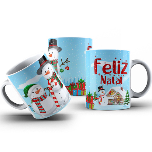 Caneca Ho Ho Ho Feliz Natal Papai Noel