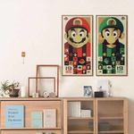 Quadro Filme Super Mario Bros 2023 SET01 MDF3 28X40cm Pôster em