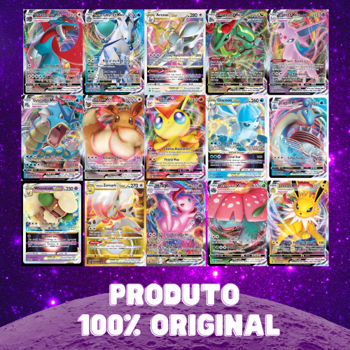 Pacotinho com 5 cartas Pokemon vmax e vstar sortida em Promoção na  Americanas