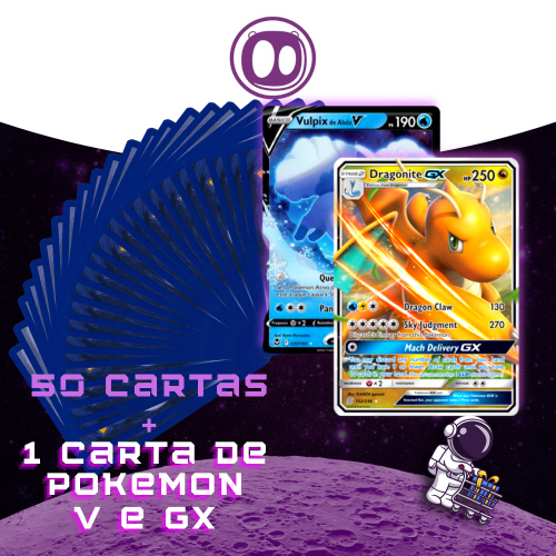 100 Cartas Pokemon Original Sem Repetições + brinde de 05 Cartas Brilhantes  em Promoção na Americanas