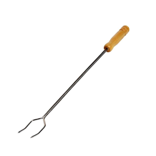 Garfo p/Churrasco Aco Inox E Cabo Bambu 38cm Lyor - Mercado da Mesa