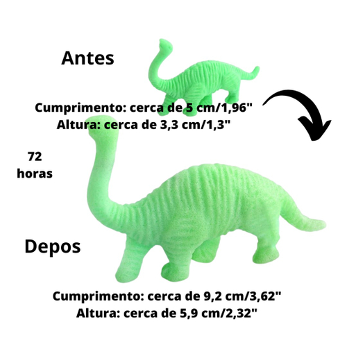 Dinossauro de Gel Que Cresce na Água Bicho Que Cresce na Água Sem Ov