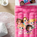 Edredom Infantil Solteiro Bonecas Baby Alive Grão de Gente