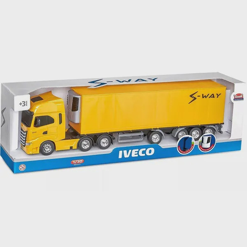 Kit Caminhão Iveco Baú + Ônibus de Brinquedo Iveco Menino