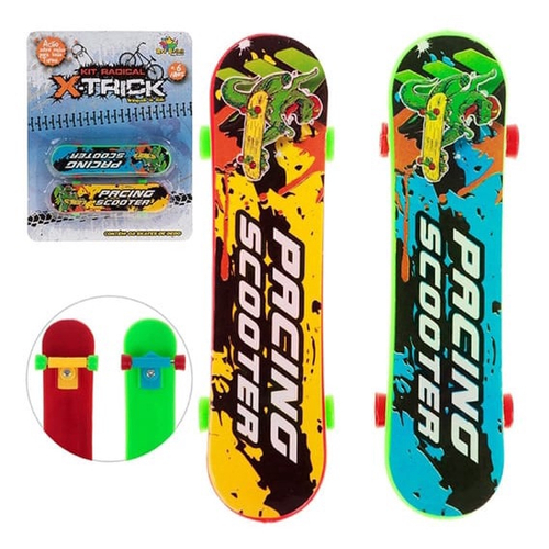 Kit 2 Skate Metal De Dedo Brinquedo Com Chavinha Acessórios