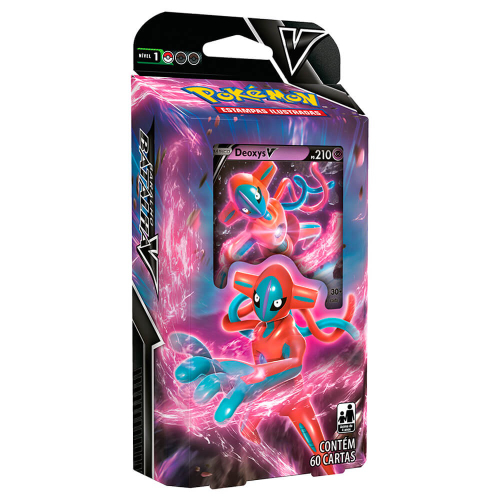 Box Pokémon Coleção de Batalha DEOXYS VMAX e V-ASTRO - 3 Promos