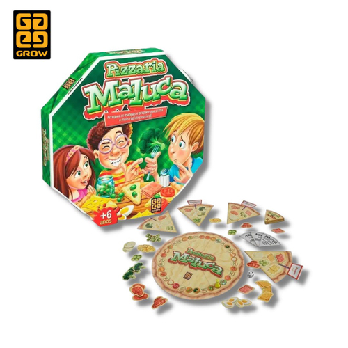 Jogo de Tabuleiro Infantil - Pizzaria Maluca - Grow