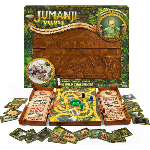 Jumanji Deluxe Game versão eletrônica imersiva do clássico jogo de