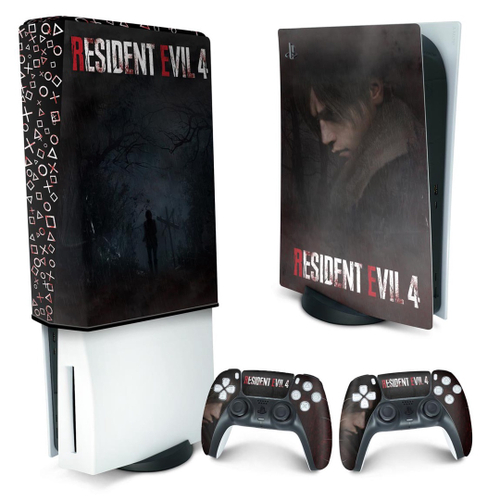 Skin xbox one fat Adesiva Resident Evil 4 Remake em Promoção na