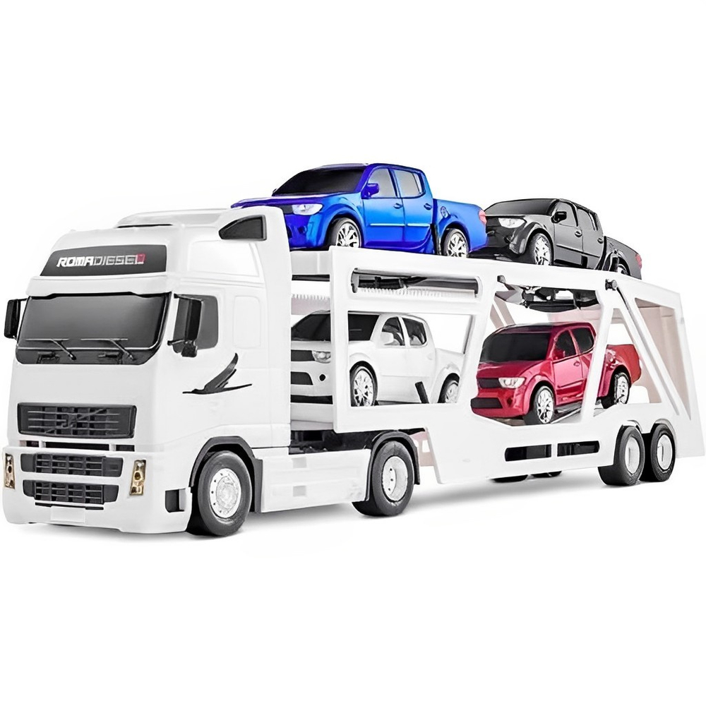 Carreta Cegonheira Diesel De Brinquedo Com 04 Caminhonetes - ShopJJ -  Brinquedos, Bebe Reborn e Utilidades