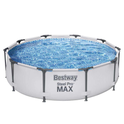 Piscina Estruturada 4.678L Circular Cinza 3,05m x 76cm Bestway 56406 é boa?