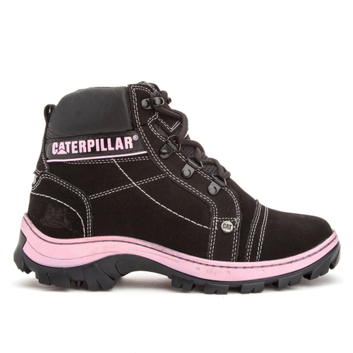 Bota caterpillar botina couro rosa em Promoção na Americanas