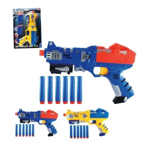 Arma De Brinquedo Lança Atira Dardos Similar Nerf Barato