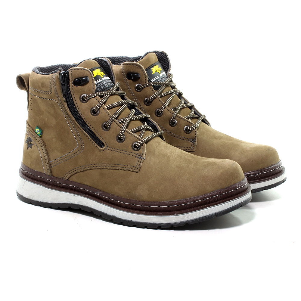 Bota Caterpillar Zip One em Couro - Original em Promoção na Americanas