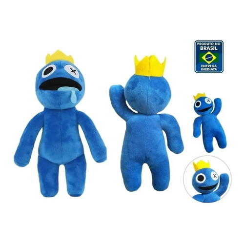 Pelúcia Boneco Azul Babão Roblox Jogo Rainbow Friends Top em Promoção na  Americanas