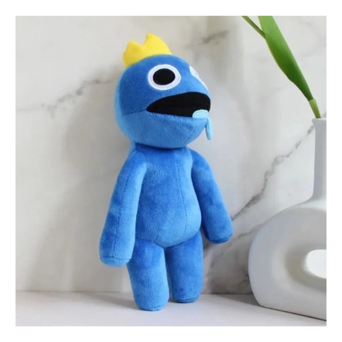 Boneco Blue Rainbow Friends Azul Babão Pelúcia Jogo Roblox