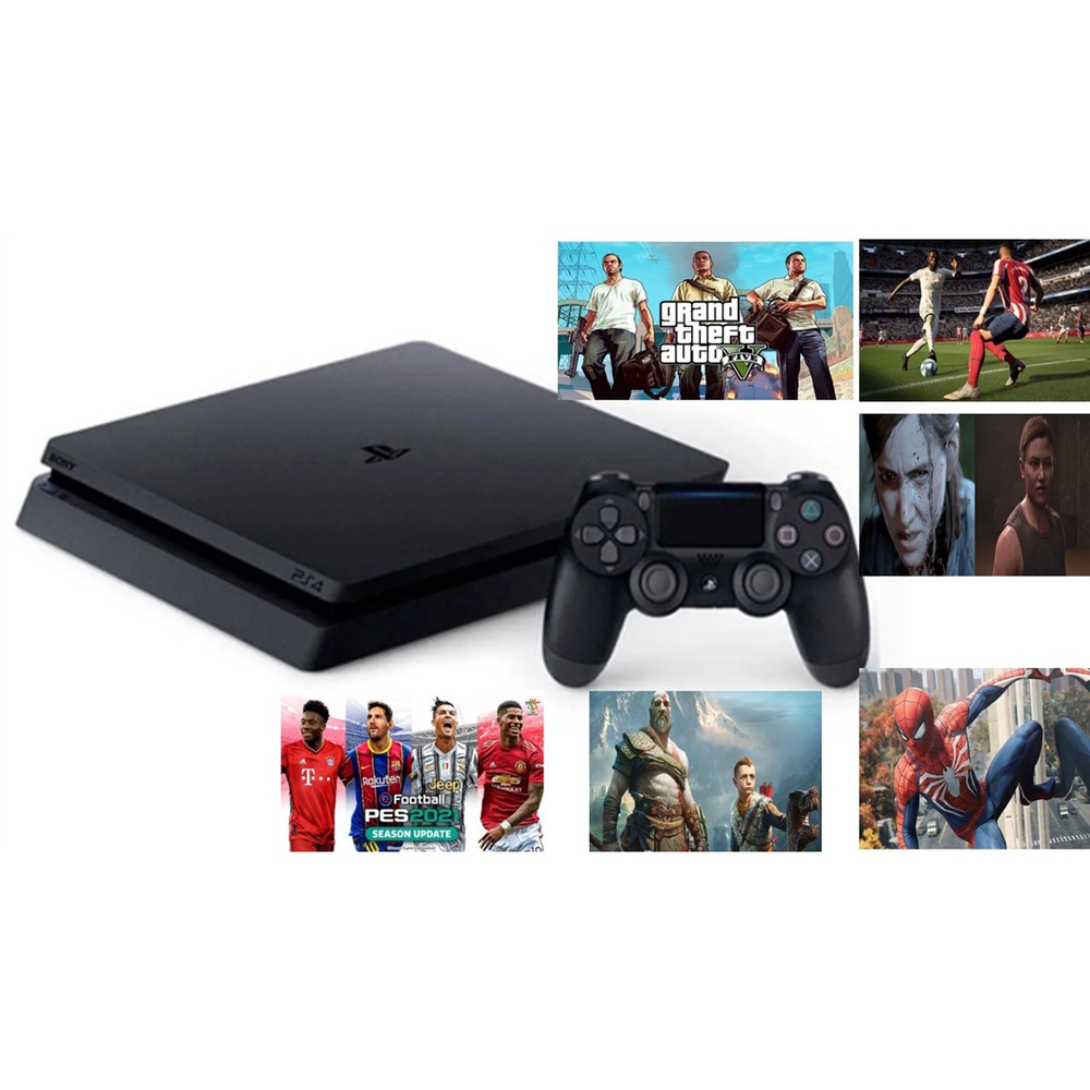 Super Promoção!!! Ps4 Playstation 4!!! Controle + 2 Jogos Físicos