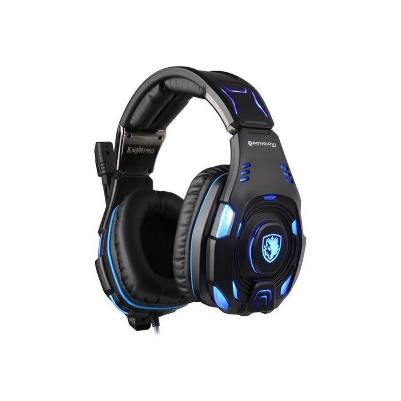 Fone De Ouvido Gamer Sades Knight Pro Preto Azul em Promo o na