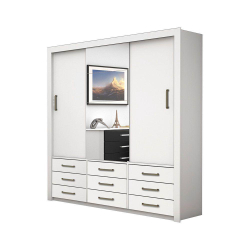 Guarda Roupa Anjos Plus 3 Portas 9 Gavetas Carioca Branco é boa?