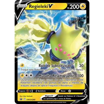 Original Carta Pokemon Lendaria ultra rara Regieleki V em Promoção na  Americanas