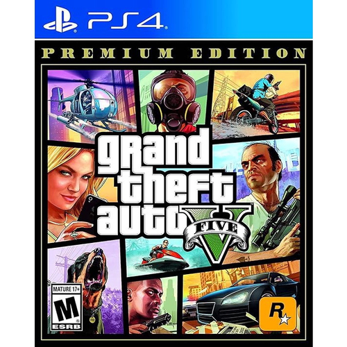 Grand Theft Auto V Premium Edition PS4 (GTA 5) (Novo) (Jogo Mídia