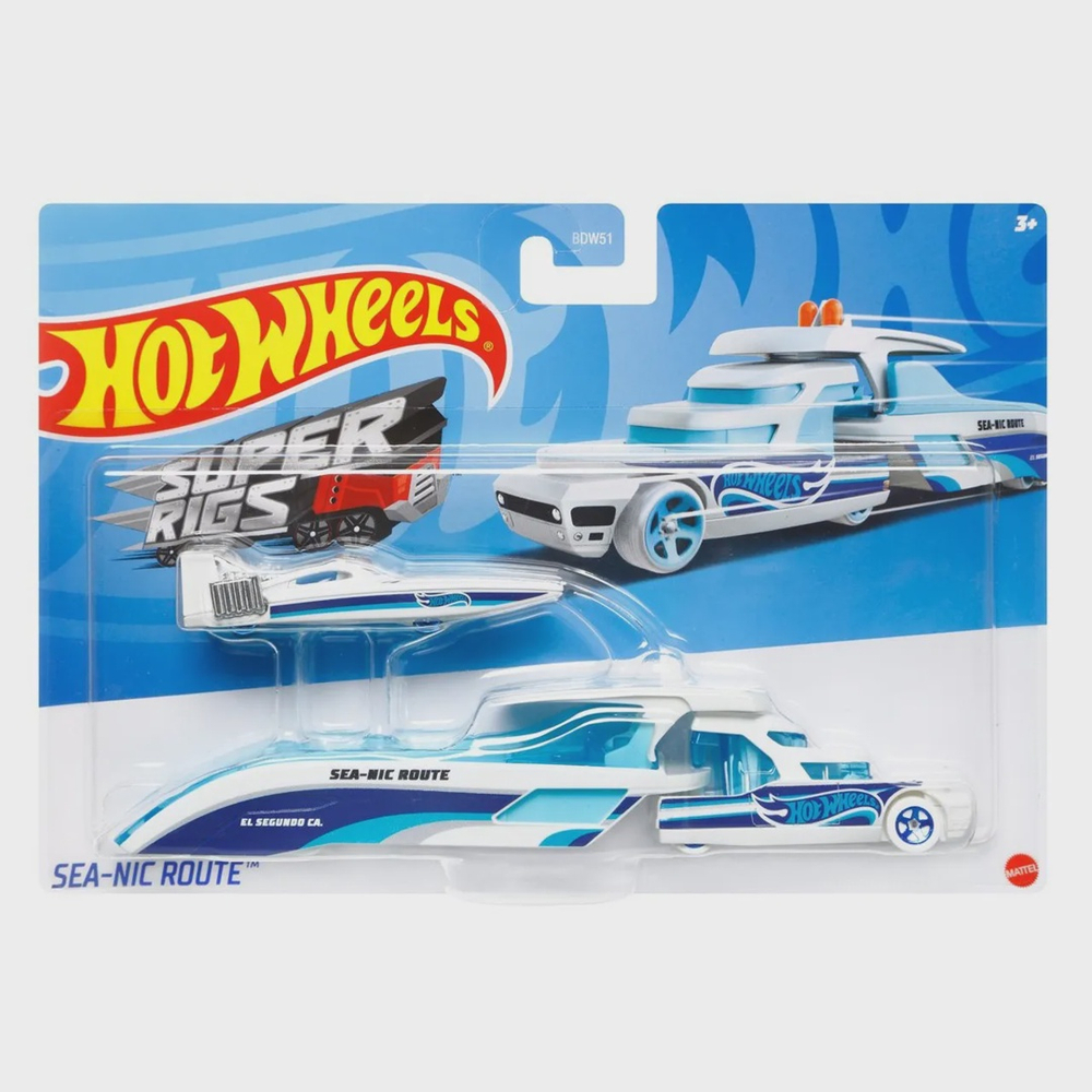 Caminhão de Transporte Hot Wheels com Carrinho - Super Rigs