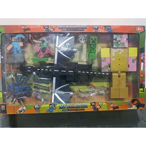 Bonecos Minecraft Kit Com 19 itens