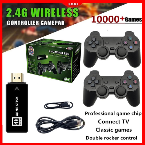 Video Game Stick Retrô- 10.000 Jogos 4K + 2 Controles