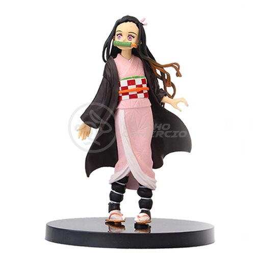 Action Figure Kimetsu No Yaiba Boneco Oni Nezuko Kamado em