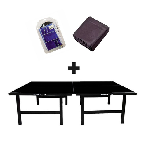 Mesa de ping pong cor preta mdp 15mm 1010 klopf + kit Completo 5031 + Capa  Para Mesa Aberta/Montada 7001 em Promoção na Americanas